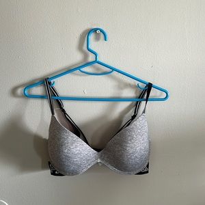 Pink Victoria secret grey sport bra Size 34c